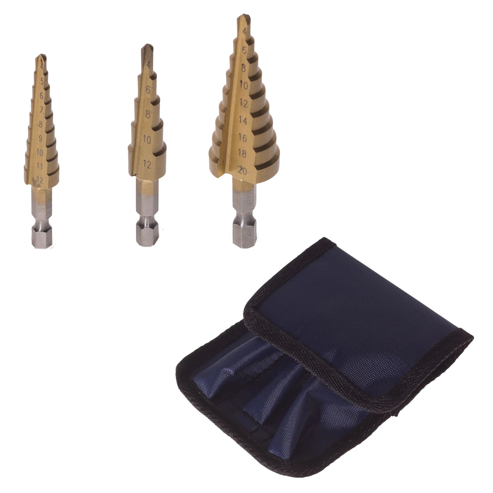 Clean Aluminium Drilling with Step Drill Bits 3 PCS