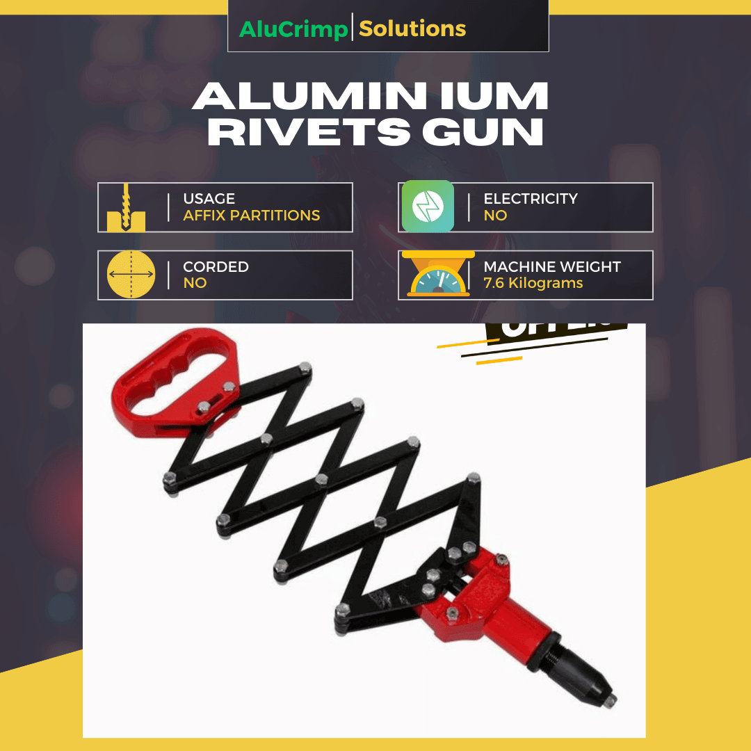 (Aluminium Windows  101) Crimping Machine, Drill, Rivets and Saw
