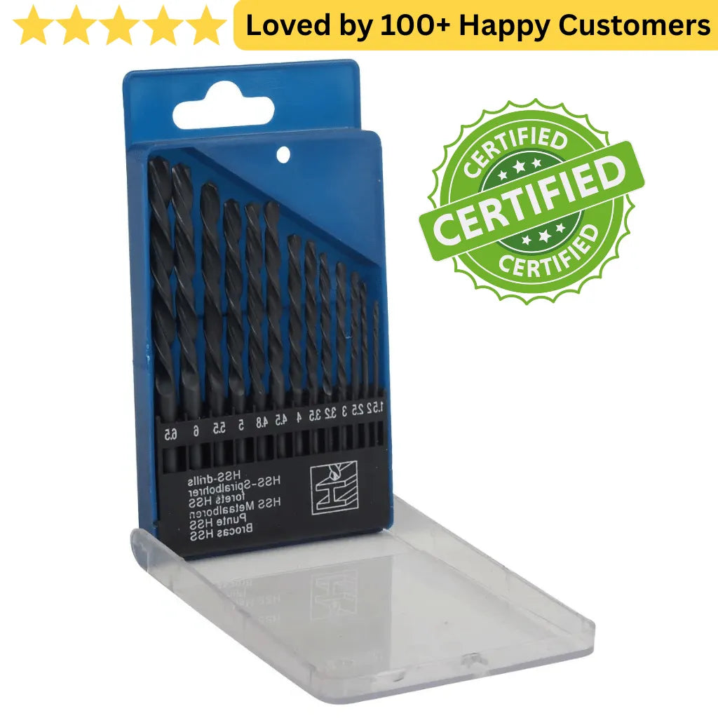 Reliable Drill Bit Set for Aluminium Profiles High-Speed Steel (HSS)
