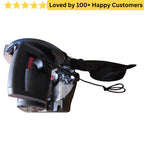 Black and silver boat motor with propeller on a white background, featuring text 'Loved by 100+ Happy Customers'. 
aluminium cutting machine south africa